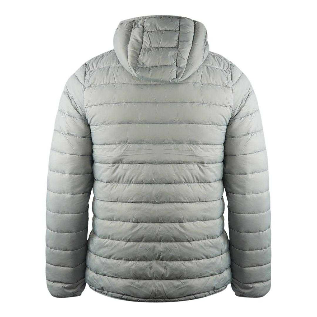 Grey - Back - Aquascutum Mens London Quilted Logo Jacket