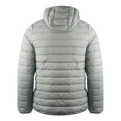 Grey - Back - Aquascutum Mens London Quilted Logo Jacket