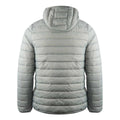 Grey - Back - Aquascutum Mens London Quilted Logo Jacket