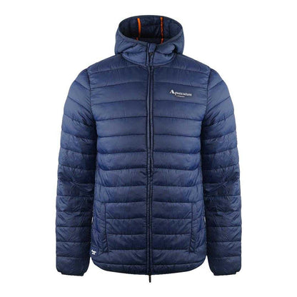 Navy Blue - Front - Aquascutum Mens London Quilted Logo Jacket