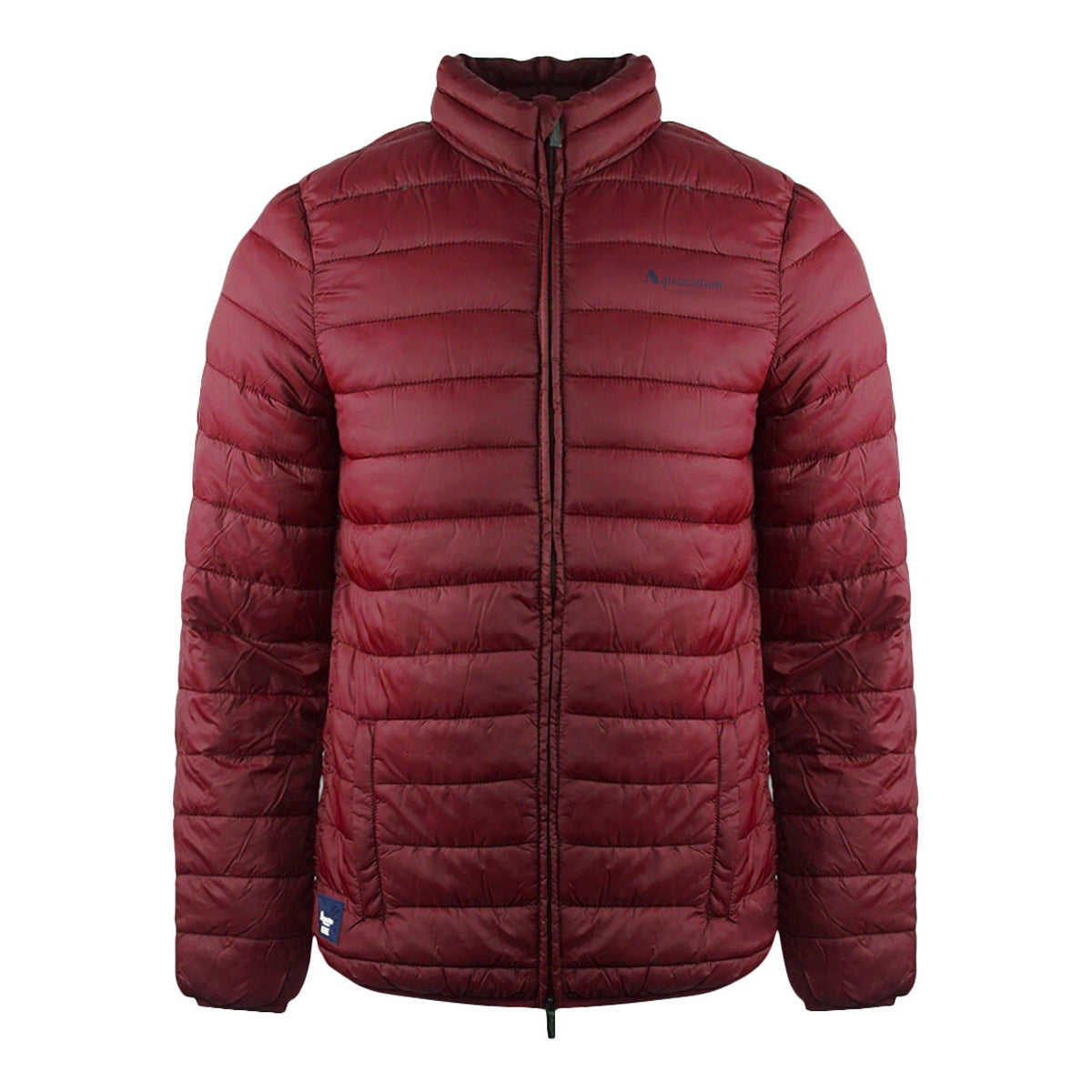 Red - Front - Aquascutum Mens Logo Padded Jacket