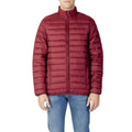 Red - Side - Aquascutum Mens Logo Padded Jacket