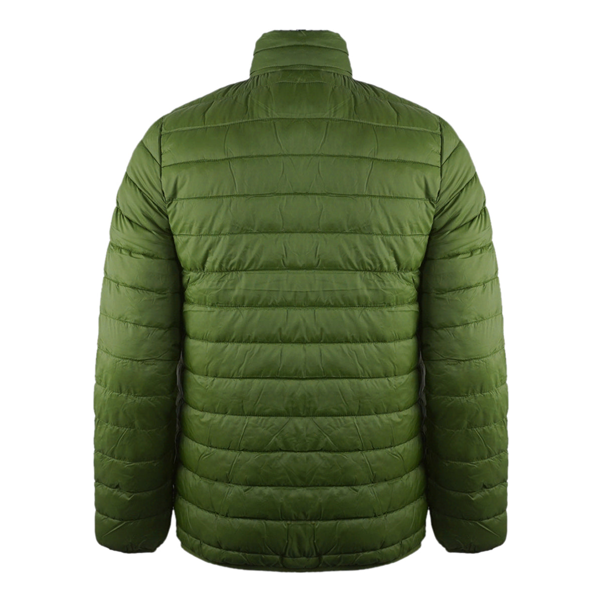 Army Green - Back - Aquascutum Mens Logo Padded Jacket