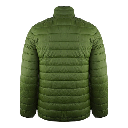 Army Green - Back - Aquascutum Mens Logo Padded Jacket