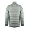 Grey - Back - Aquascutum Mens Logo Padded Jacket