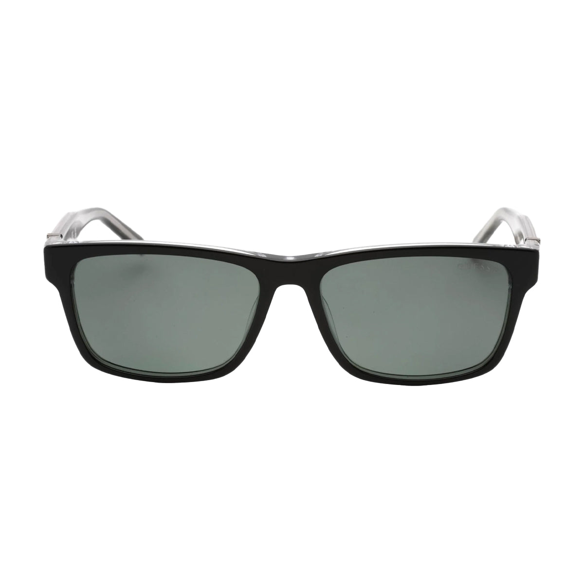 Shiny Black - Side - Guess Mens Rectangular Polarised Sunglasses