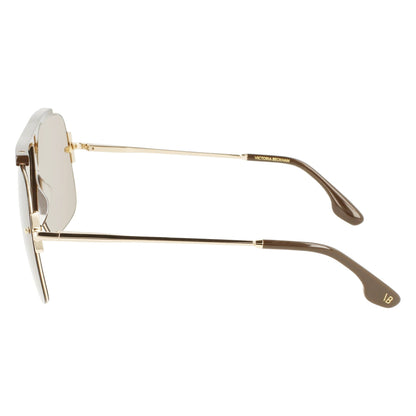 Mocha Brown-Gold - Back - Victoria Beckham Womens-Ladies Sunglasses