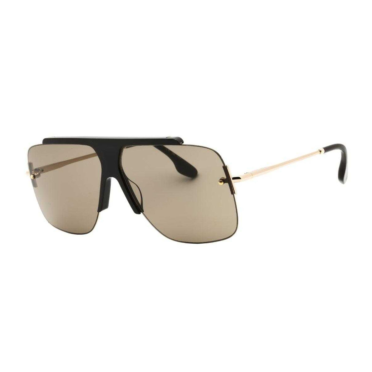 Mocha Brown-Gold - Front - Victoria Beckham Womens-Ladies Sunglasses