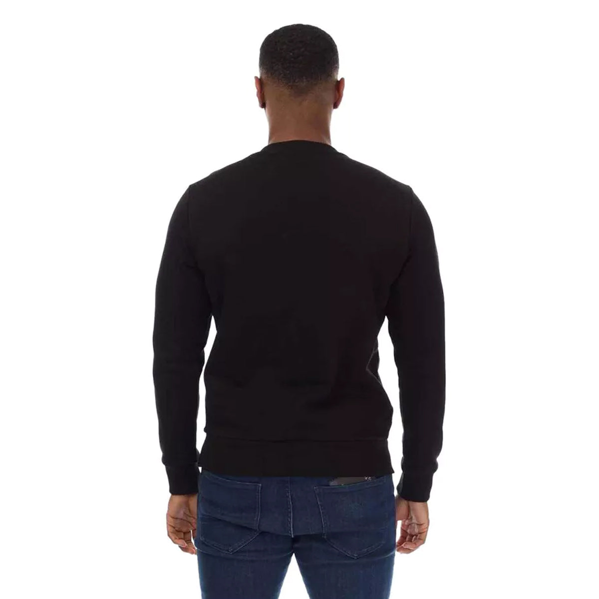 Black - Back - Diesel Mens Faded Dot Logo Sweatshirt