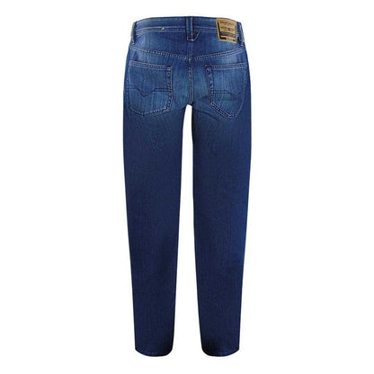 Dark Blue - Back - Diesel Mens Larkee-X Stretch Jeans