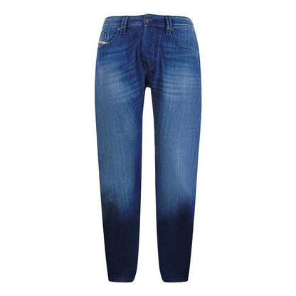 Dark Blue - Front - Diesel Mens Larkee-X Stretch Jeans