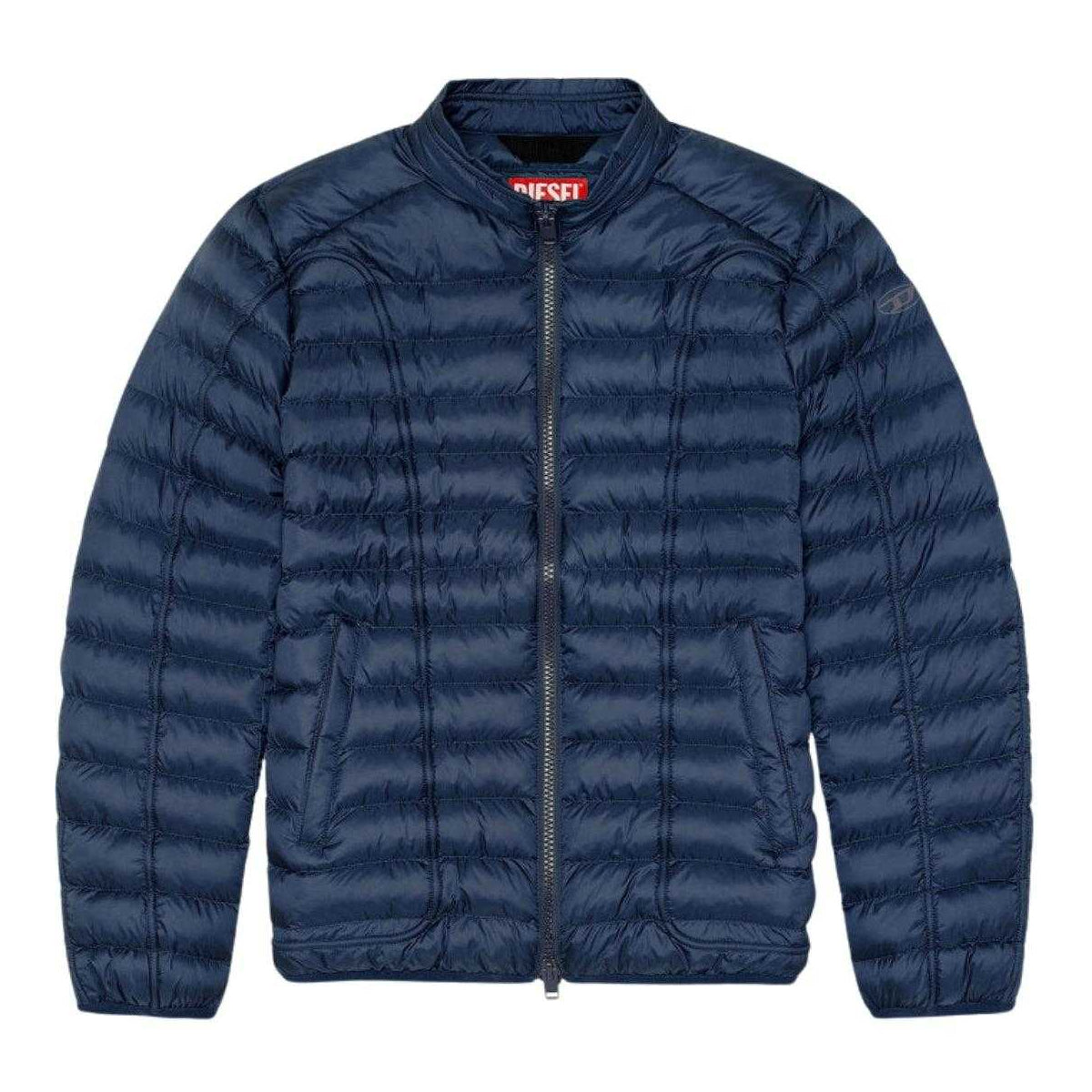 Blue - Front - Diesel Unisex Adult Quilted Jacket