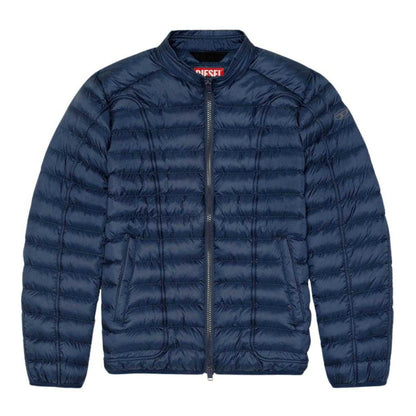 Blue - Front - Diesel Unisex Adult Quilted Jacket