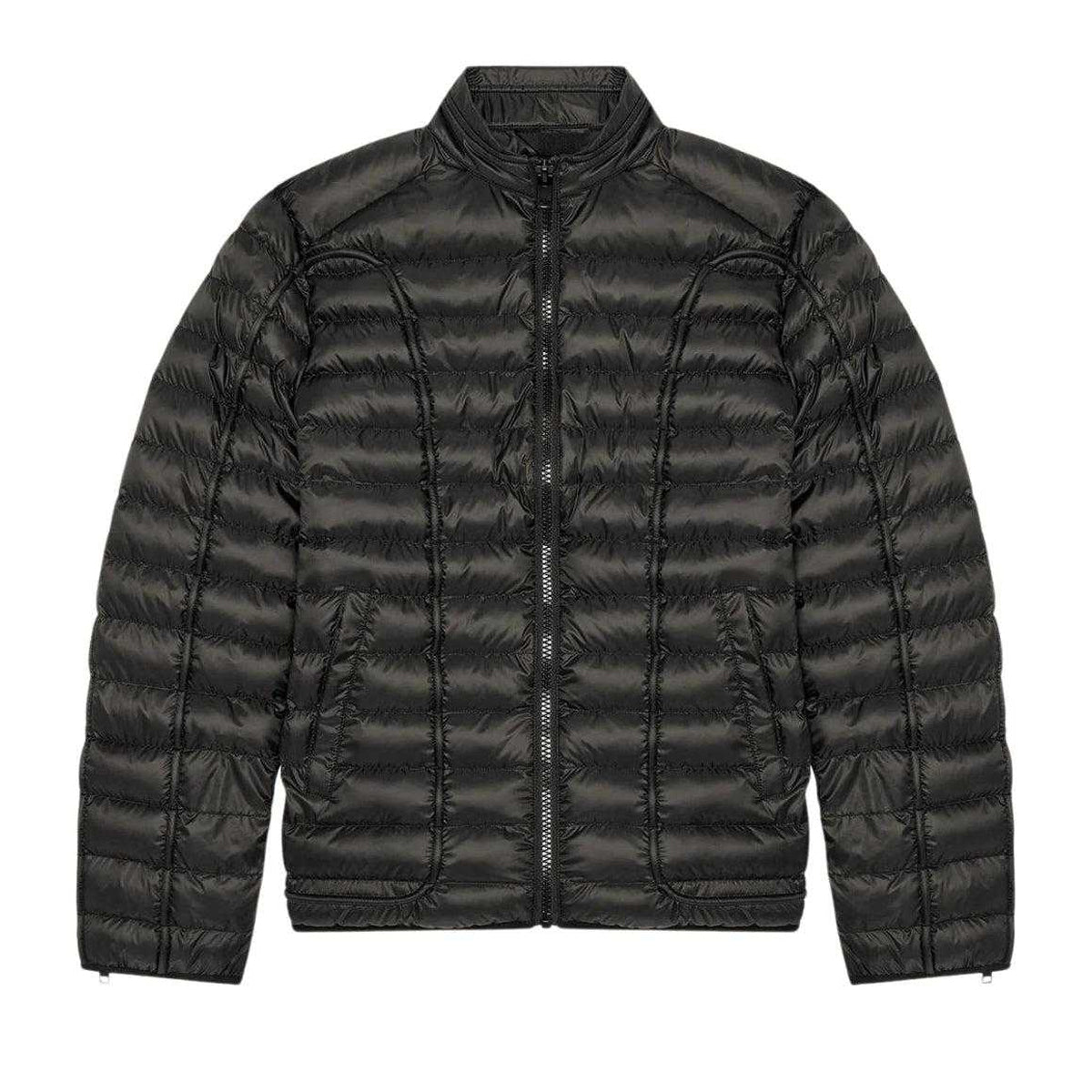 Black - Front - Diesel Unisex Adult Quilted Jacket