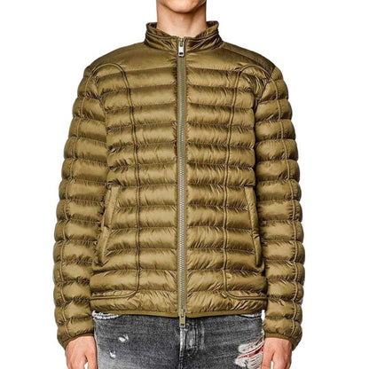 Green - Side - Diesel Unisex Adult Quilted Jacket