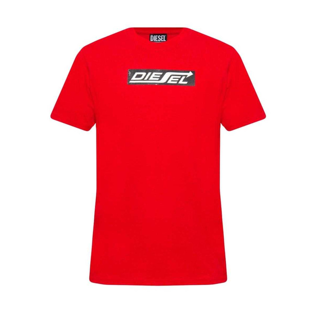 Red - Front - Diesel Unisex Adult Arrow Logo T-Shirt