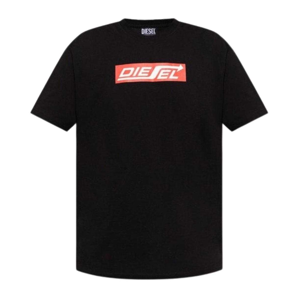 Black - Front - Diesel Unisex Adult Arrow Logo T-Shirt