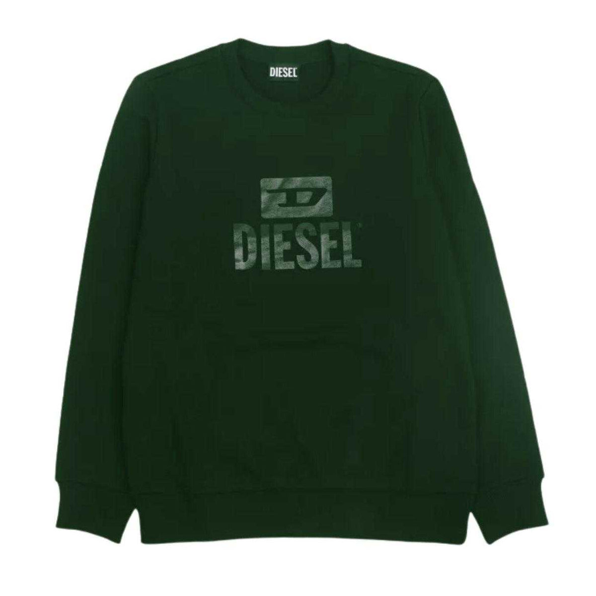 Dark Green - Front - Diesel Unisex Adult Monotone Logo Sweatshirt
