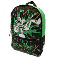Black-Green-White - Back - Rick And Morty Logo Backpack