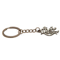 Antique Silver - Back - Rangers FC Scroll Crest Keyring