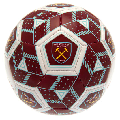 Maroon-White - Back - West Ham United FC Crest Football