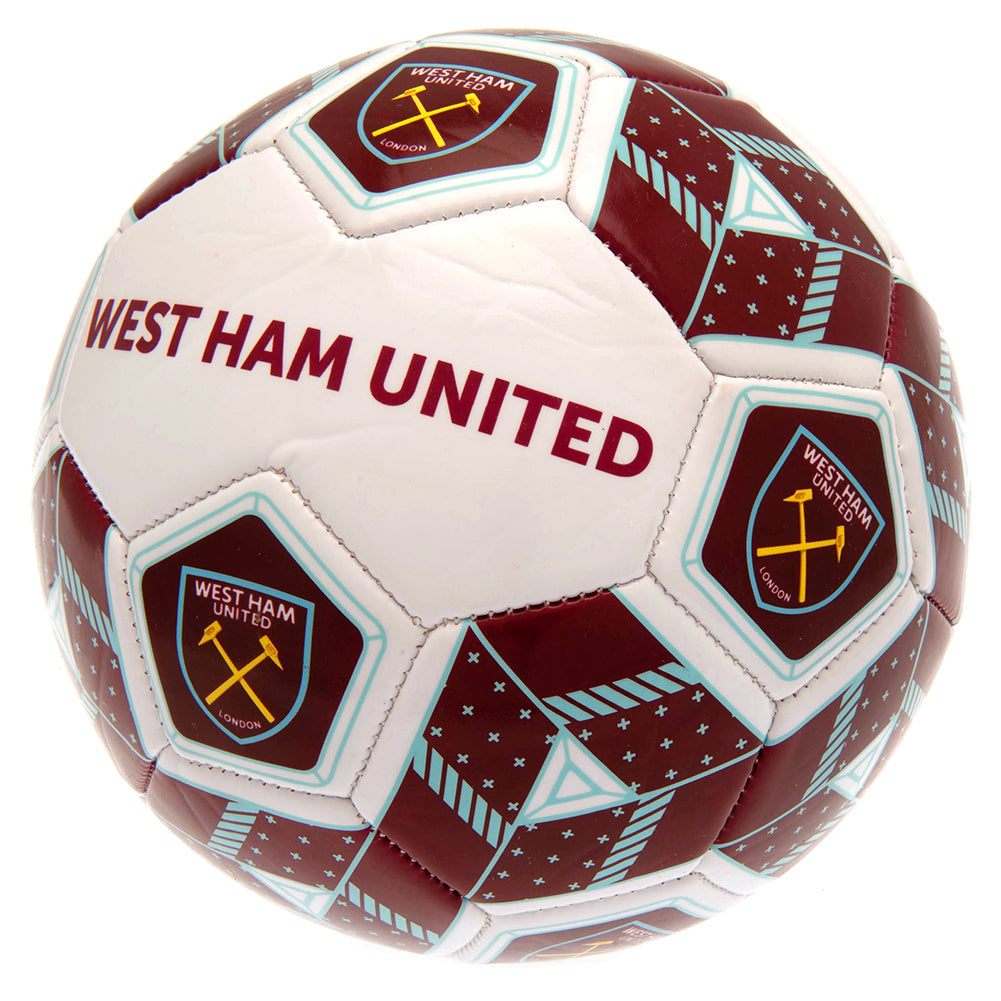 Maroon-White - Side - West Ham United FC Crest Football