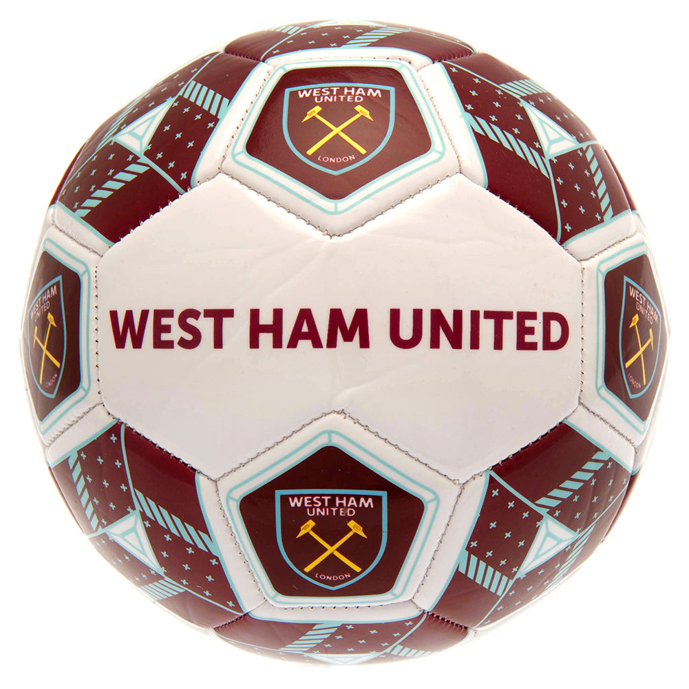 Maroon-White - Front - West Ham United FC Crest Football