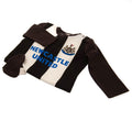 Black-White - Back - Newcastle United FC Home Kit Baby Sleepsuit