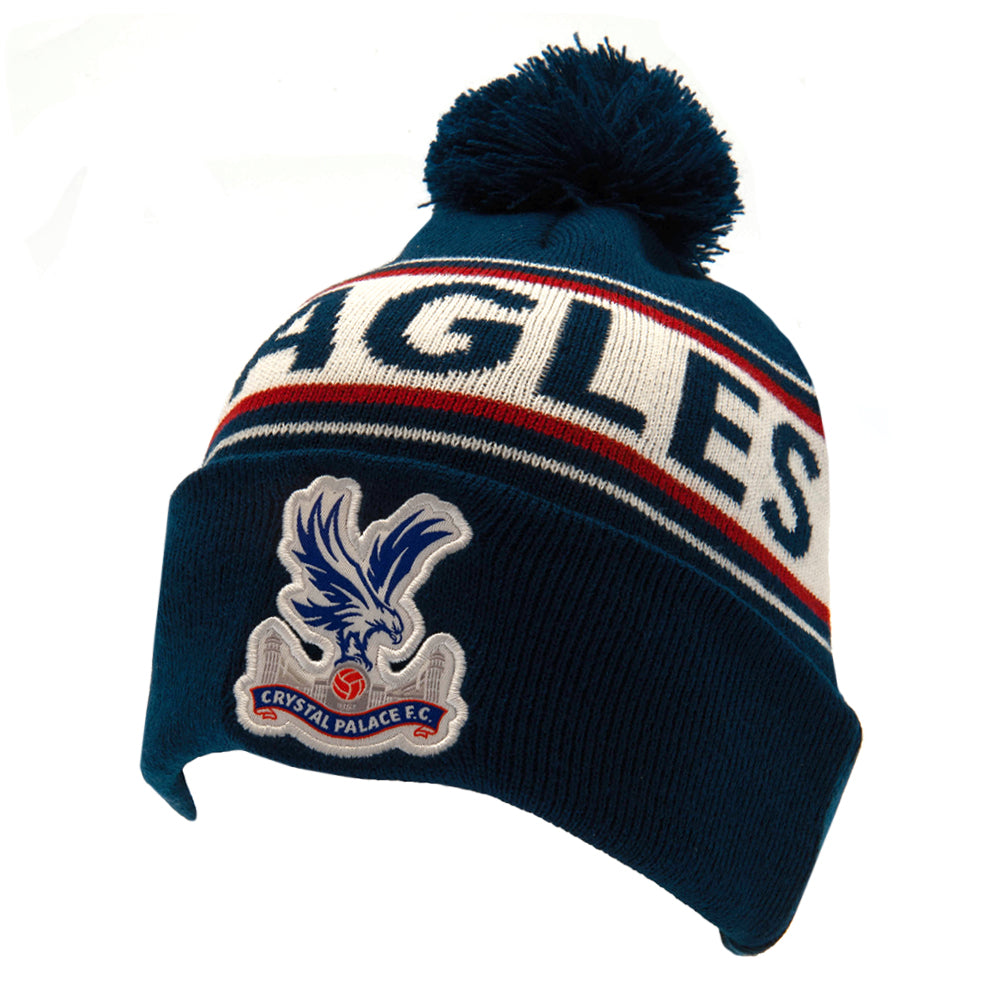 Navy Blue-Red - Front - Crystal Palace FC Ski Hat