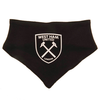 Maroon-Black - Back - West Ham United FC Baby Crest Bibs (Pack of 2)