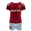 Claret Red-Blue - Front - West Ham United FC Baby Top & Bottom Set