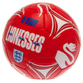 Red-White - Back - England Lionesses Crest Football