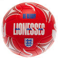 Red-White - Front - England Lionesses Crest Football