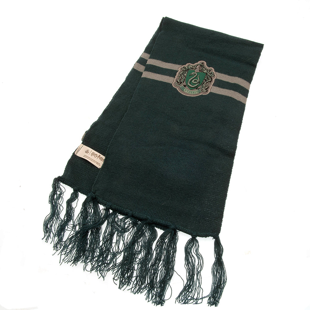 Green-Silver - Back - Harry Potter Childrens-Kids Slytherin Hat And Scarf Set