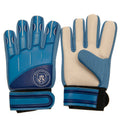 Blue-White - Front - Manchester City FC Childrens-Kids Goalkeeper Gloves