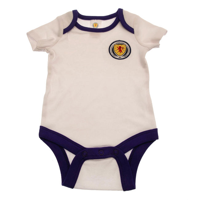 Navy-White - Back - Scotland FA Baby 2022-23 Bodysuit (Pack of 2)