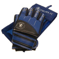 Royal Blue-Black - Back - Chelsea FC Childrens-Kids Delta Crest Goalkeeper Gloves