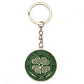 Green - Front - Celtic FC Antique Green Crest Keyring