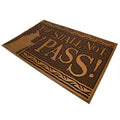 Gold - Back - The Lord Of The Rings You Shall Not Pass Door Mat