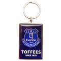 Blue-White - Front - Everton FC Deluxe Crest Keyring