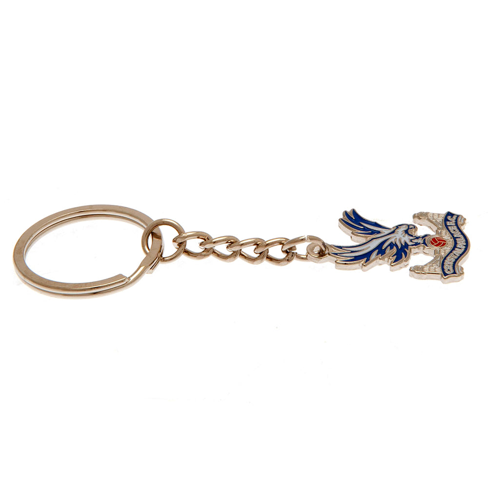 Silver-Blue - Back - Crystal Palace FC Crest Keyring