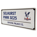 White-Blue - Side - Crystal Palace FC Selhurst Park SE25 Plaque