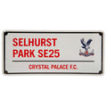 White-Red - Front - Crystal Palace FC Selhurst Park SE25 Plaque