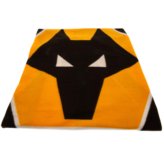 Black-Yellow-White - Front - Wolverhampton Wanderers FC Blanket