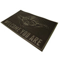 Black - Back - Star Wars Welcome You Are Rubber Yoda Door Mat