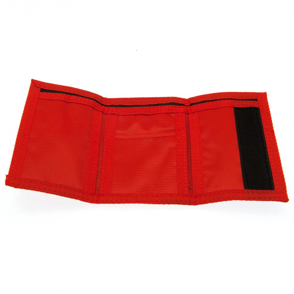 Red-Navy - Back - Arsenal FC Touch Fastening Fade Design Nylon Wallet