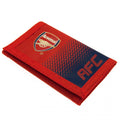 Red-Navy - Front - Arsenal FC Touch Fastening Fade Design Nylon Wallet