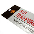 White - Side - Manchester United FC Official Street Sign