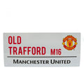 White - Front - Manchester United FC Official Street Sign