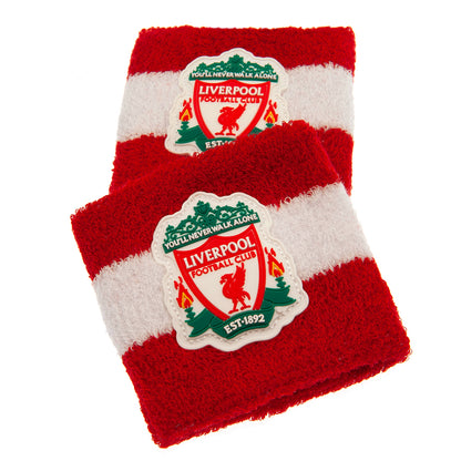 Red-White - Back - Liverpool FC Crest Wristband (Pack of 2)